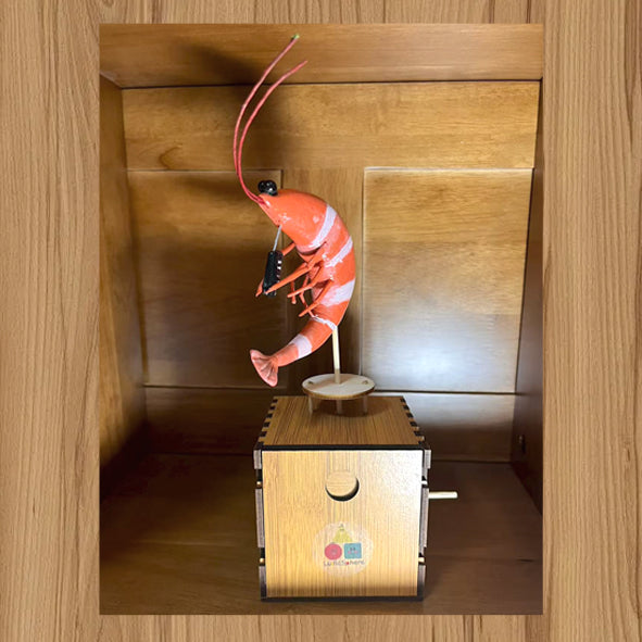 Groovy Shrimp Automata - Musical Clay Shrimp Mechanical Toy Kit
