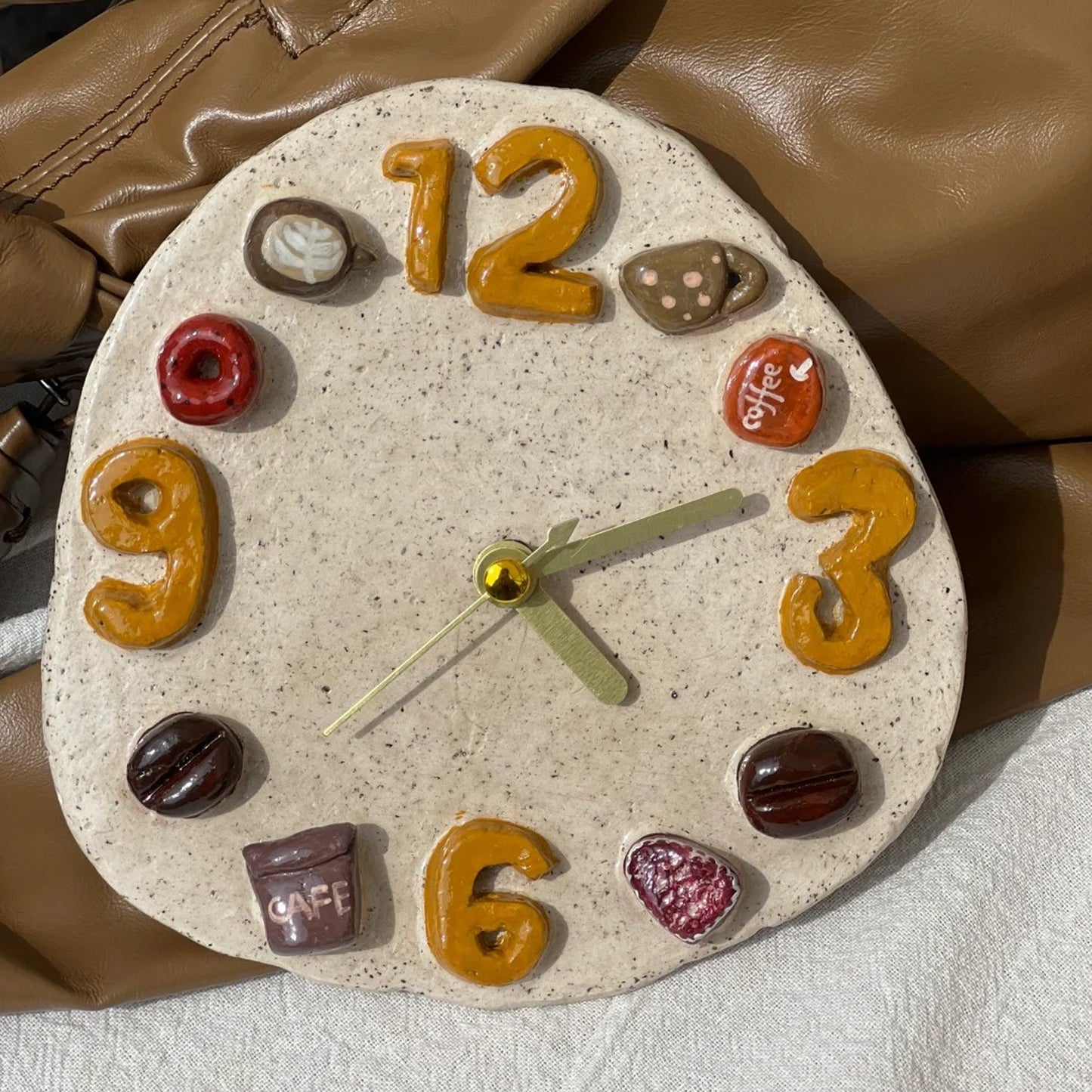 Seashell Magnetic DIY Air-Dry Clay Clock Kit or Order Custom-Made