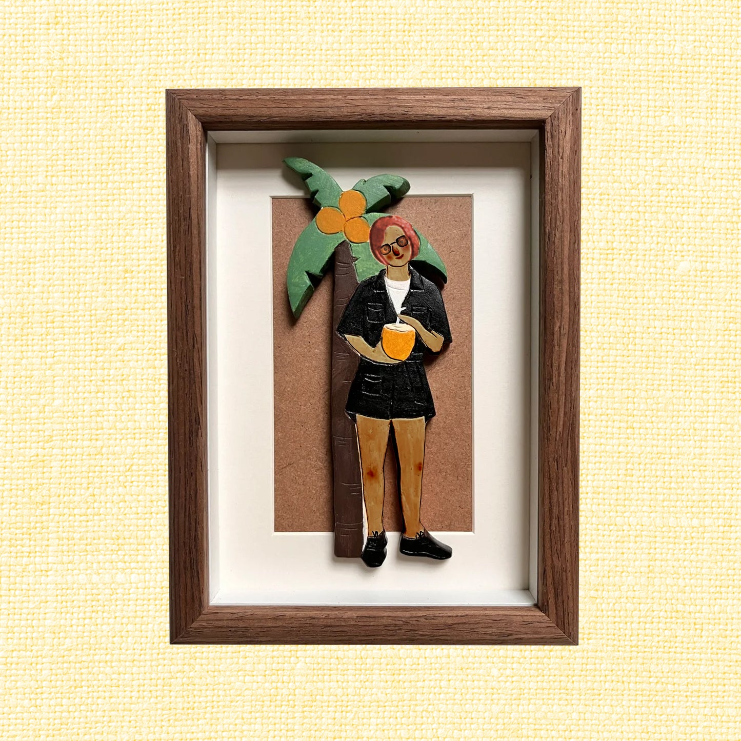 Family Keepsake Portrait - Handmade Clay Art | Fridge Magnet or Frame