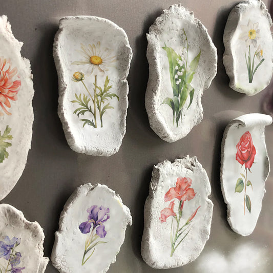 Birth Month Flower Fridge Magnets Clay Craft Kit