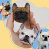 Handmade Clay Portrait Custom Pet Face Fridge Magnet