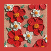 Textured Floral Sand & Acrylic Painting Canvas Kit