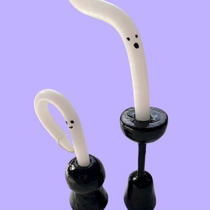 Spooky Handmade Clay Glowing Ghost Candles Kit