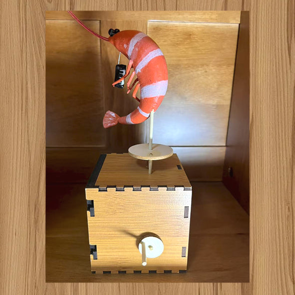 Groovy Shrimp Automata - Musical Clay Shrimp Mechanical Toy Kit