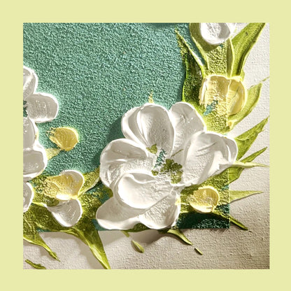 Spring Breeze Textured Floral Sand & Acrylic Painting Canvas Kit