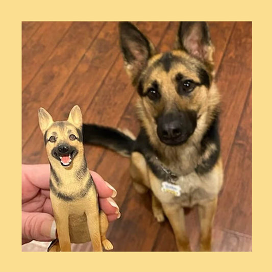 Custom Clay Pet Portrait Personalized Handcrafted Keepsake Wedding Cake Topper