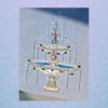 Crystal Fountain Gem Art Kit Textured Sapphire Canvas with Pearl & Gemstone