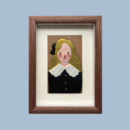 Graduation Portrait Keepsake - Custom Clay Graduate Gift | Magnet or Frame