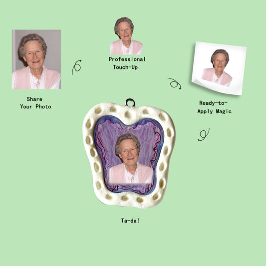 Custom DIY Clay Photo Charm Kit Necklace & Keychain Pendants