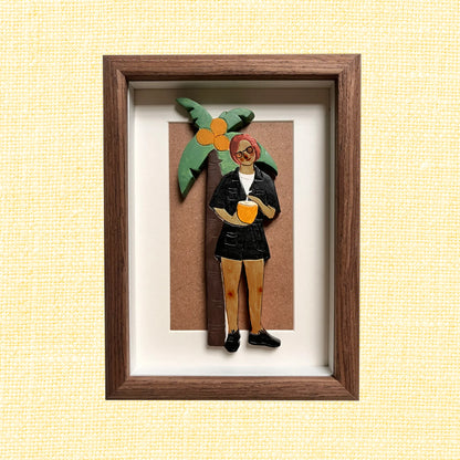 Family Keepsake Portrait - Handmade Clay Art | Fridge Magnet or Frame