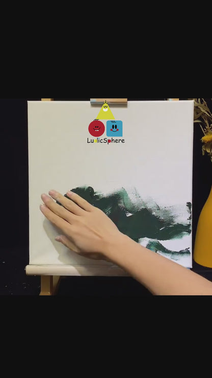Pearl-Embellished Finger Rose Canvas Art Kit