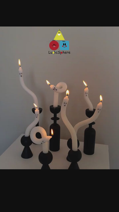 Spooky Handmade Clay Glowing Ghost Candles Kit